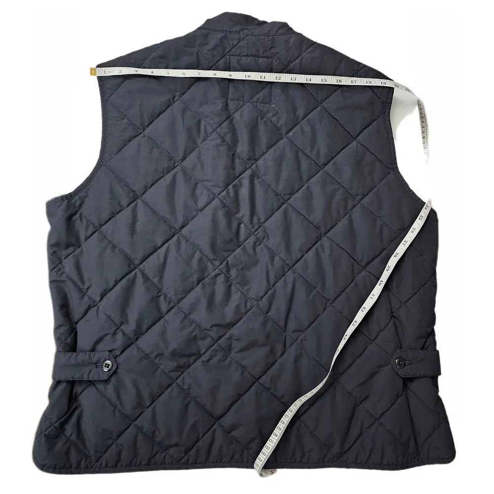 J. Crew Sussex Quilted Primaloft Vest Jacket Coat Navy Blue Men's